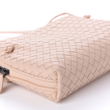 Bottega Veneta Nappa Intrecciato Nodini Crossbody Messenger Flamingo 6 of 9