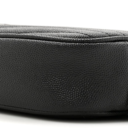 Saint Laurent Grain De Poudre Matelasse Monochrome Monogram Mini Lou Camera Bag Black 8 of 9