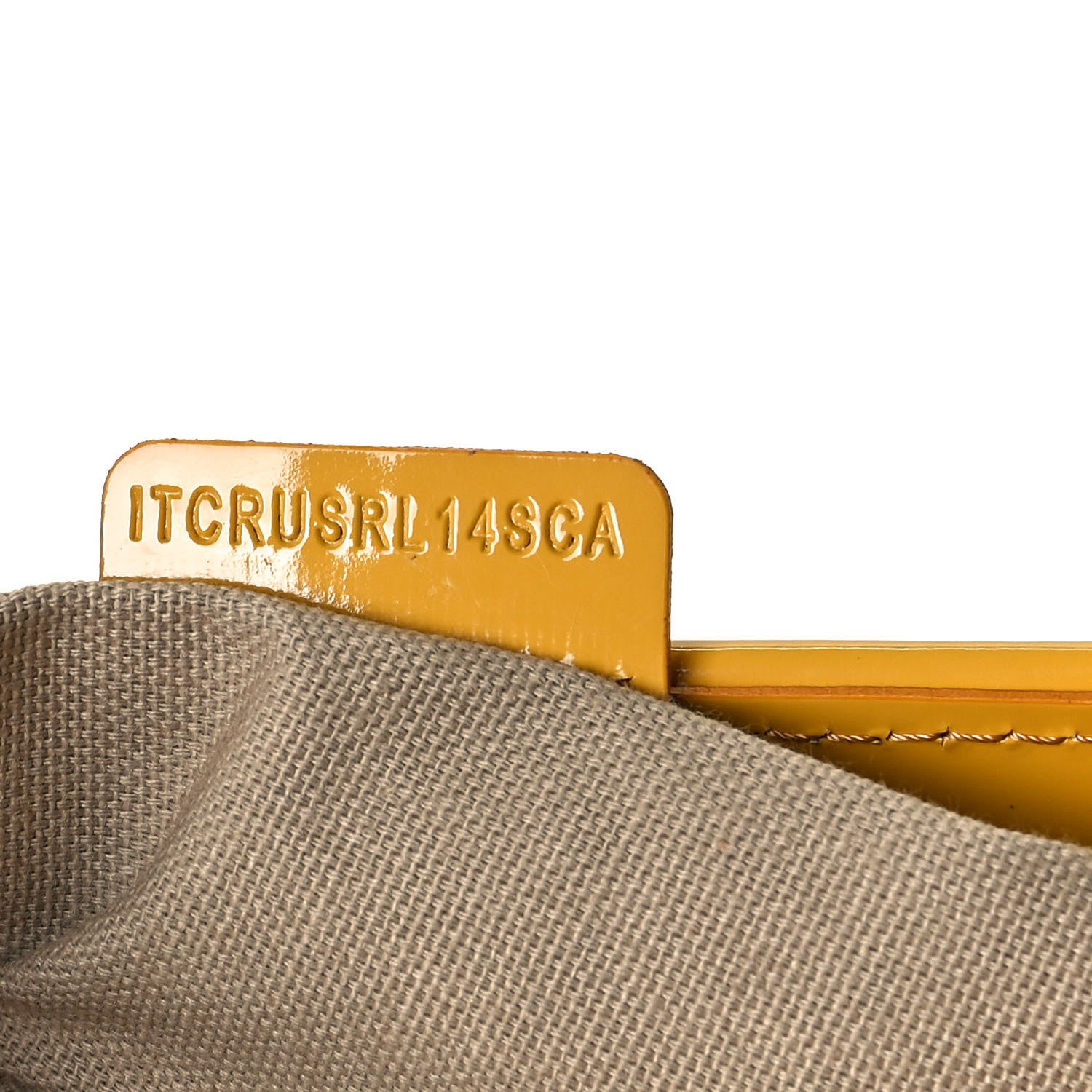 Burberry Patent Lilford Check Crossbody Bag Yellow 9 of 17