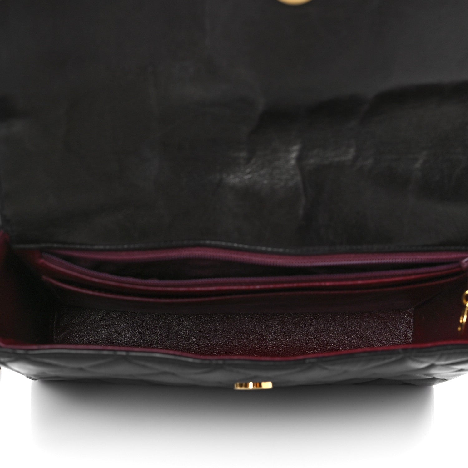 Chanel Lambskin Quilted CC Single Flap Shoulder Bag Black 4 of 10