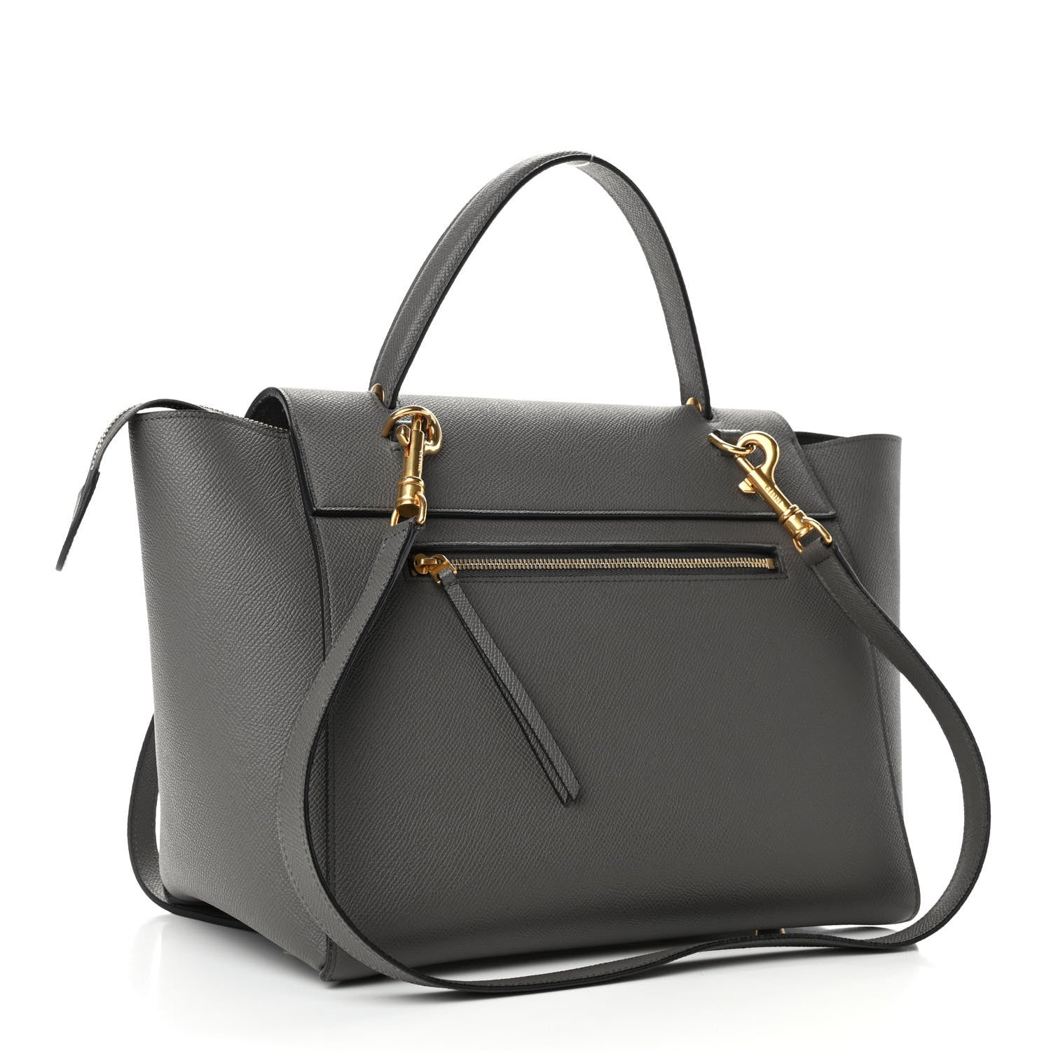Celine Grained Calfskin Mini Belt Bag Grey 2 of 4