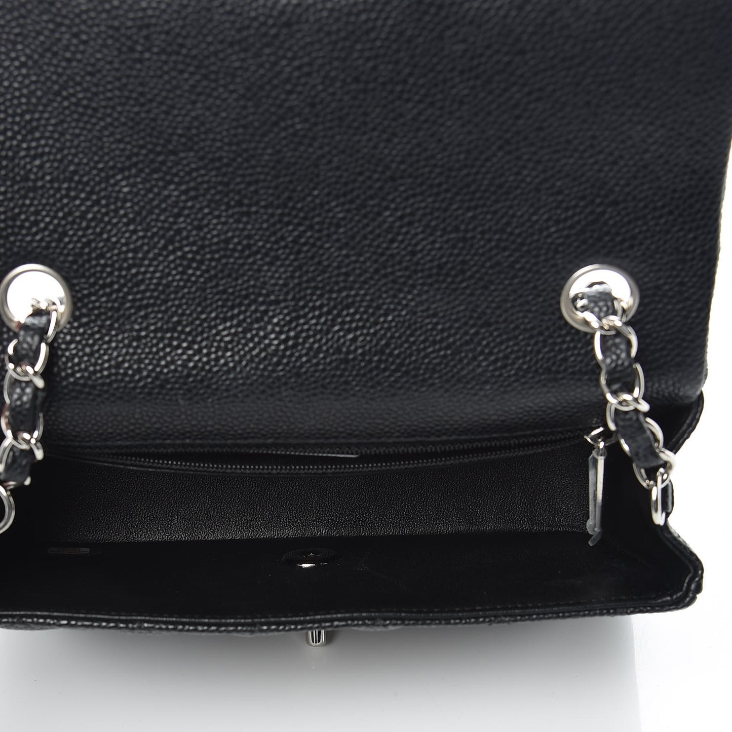 Caviar Quilted Mini Rectangular Flap Black