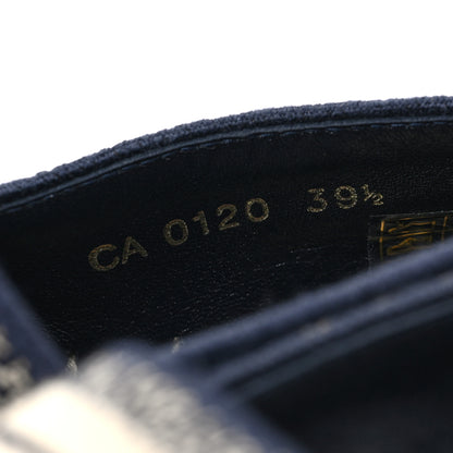 Christian Dior Oblique Embroidered Granville 15mm Espadrilles 39.5 Deep Blue 7 of 7