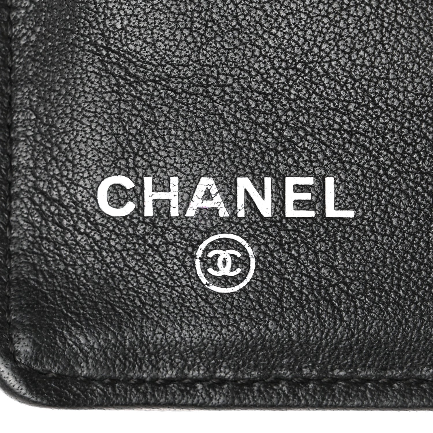 Chanel Grained Patent CC Yen Wallet Black 6 of 8