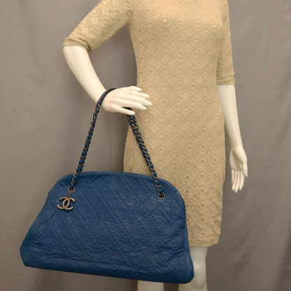 Chanel Calfskin Large Just Mademoiselle Blue 11 of 21