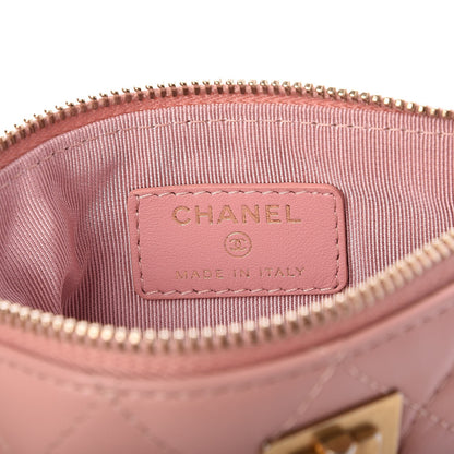 Chanel Aged Calfskin Quilted Small Reissue Cosmetic Case Pink 6 of 8