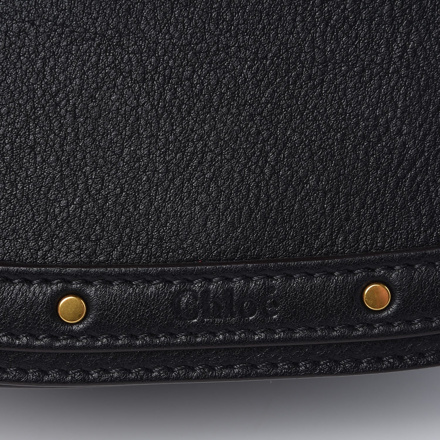 Chloe Calfskin Suede Medium Nile Bracelet Bag Black 7 of 8