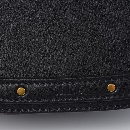 Chloe Calfskin Suede Medium Nile Bracelet Bag Black 7 of 8