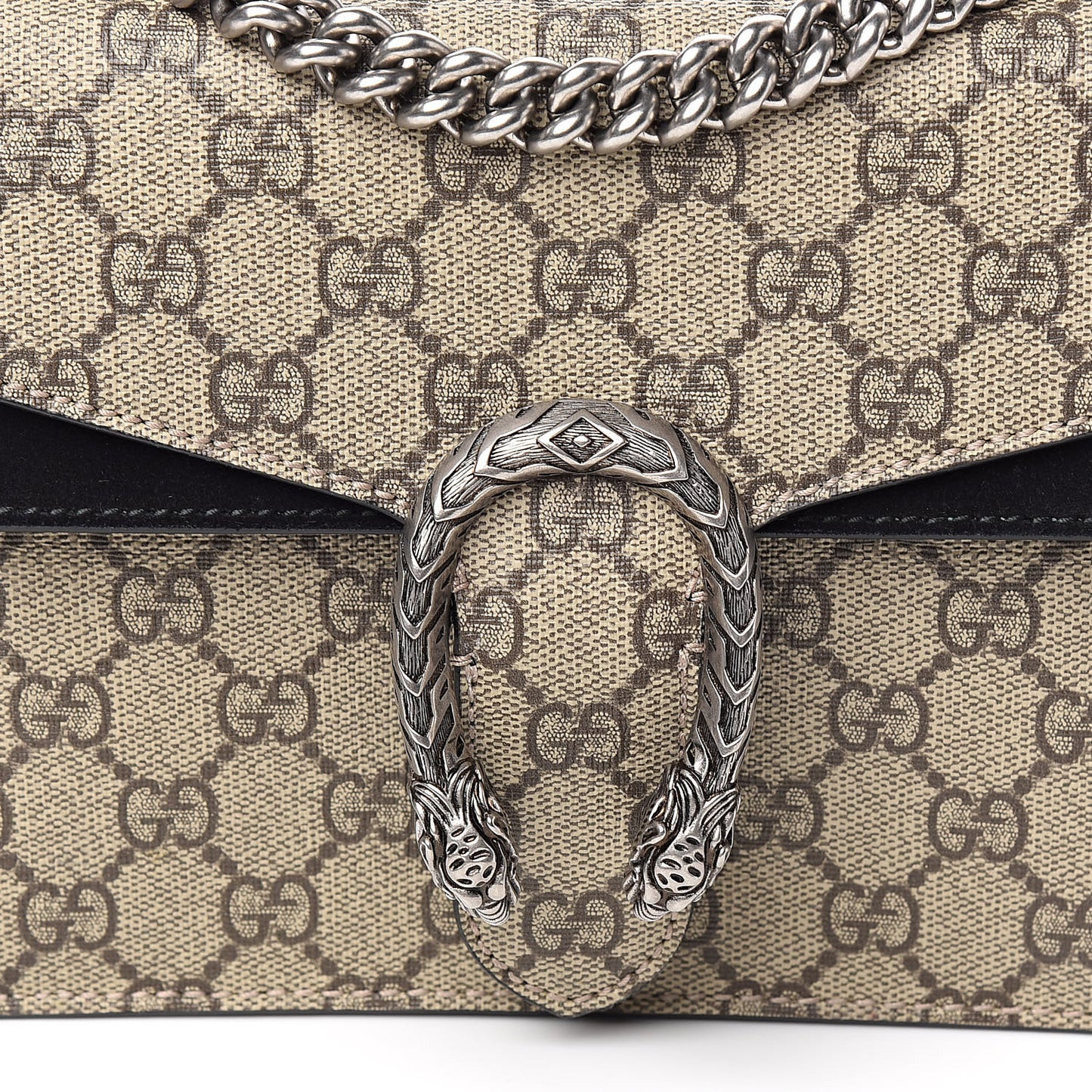 GG Supreme Monogram Mini Dionysus Shoulder Bag Black