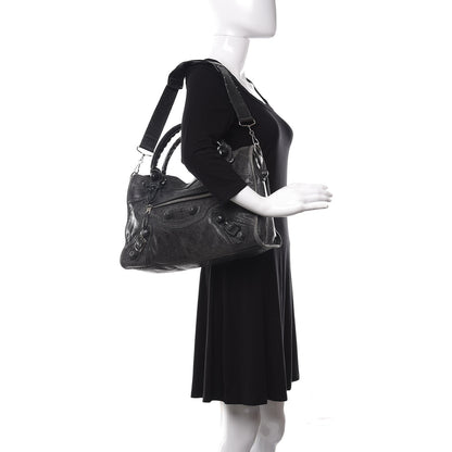 Balenciaga Agneau Giant Brogues Hardware City Black 2 of 19