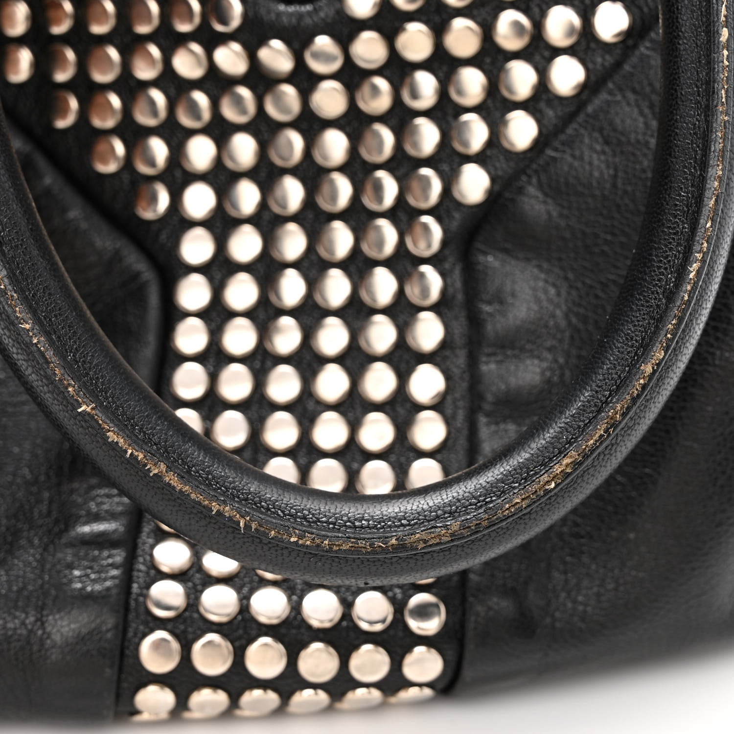 Saint Laurent Calfskin Studded Easy Sac Black 13 of 20