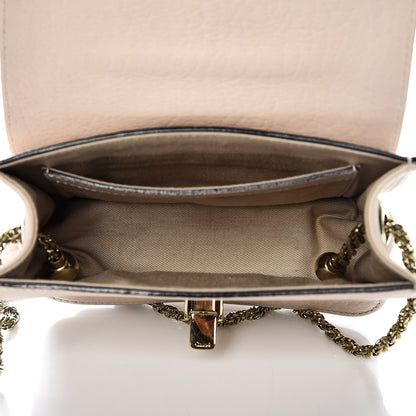 Chloe Grained Calfskin Mini Sally Flap Bag Beige 5 of 13