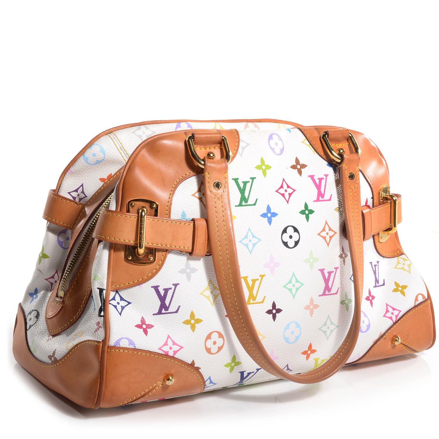 Louis Vuitton Monogram Multicolor Claudia White 3 of 7