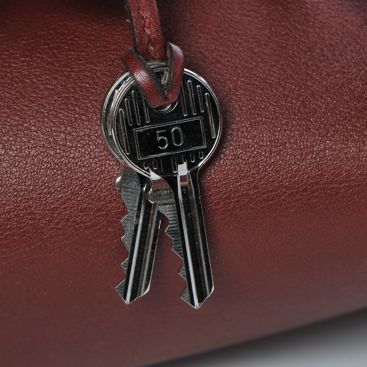 Hermes Veau Sikkim Kelly Relax 50 Rouge H 19 of 31