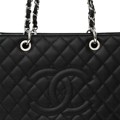 Chanel Caviar Quilted Grand Shopping Tote GST Black 8 of 12