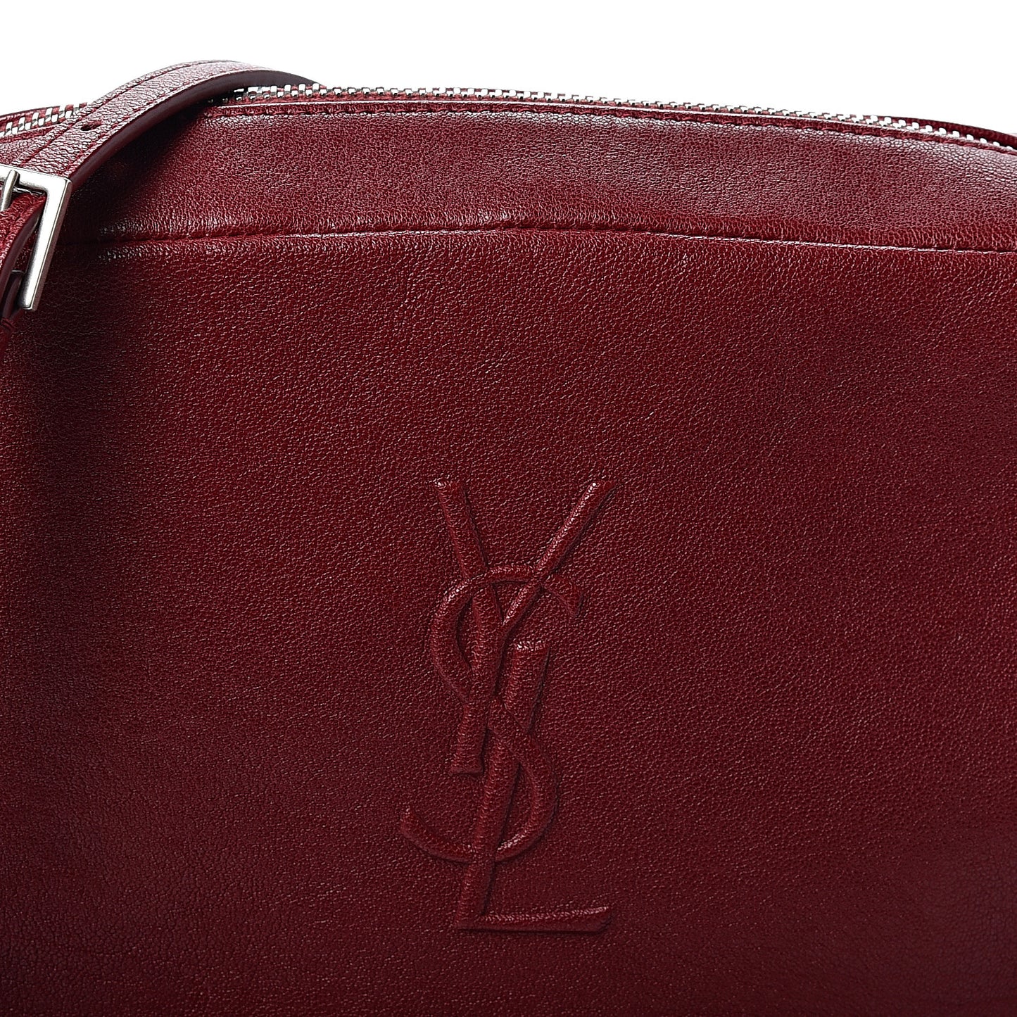 Lambskin Monogram Small Lou Camera Bag Lipstick Red
