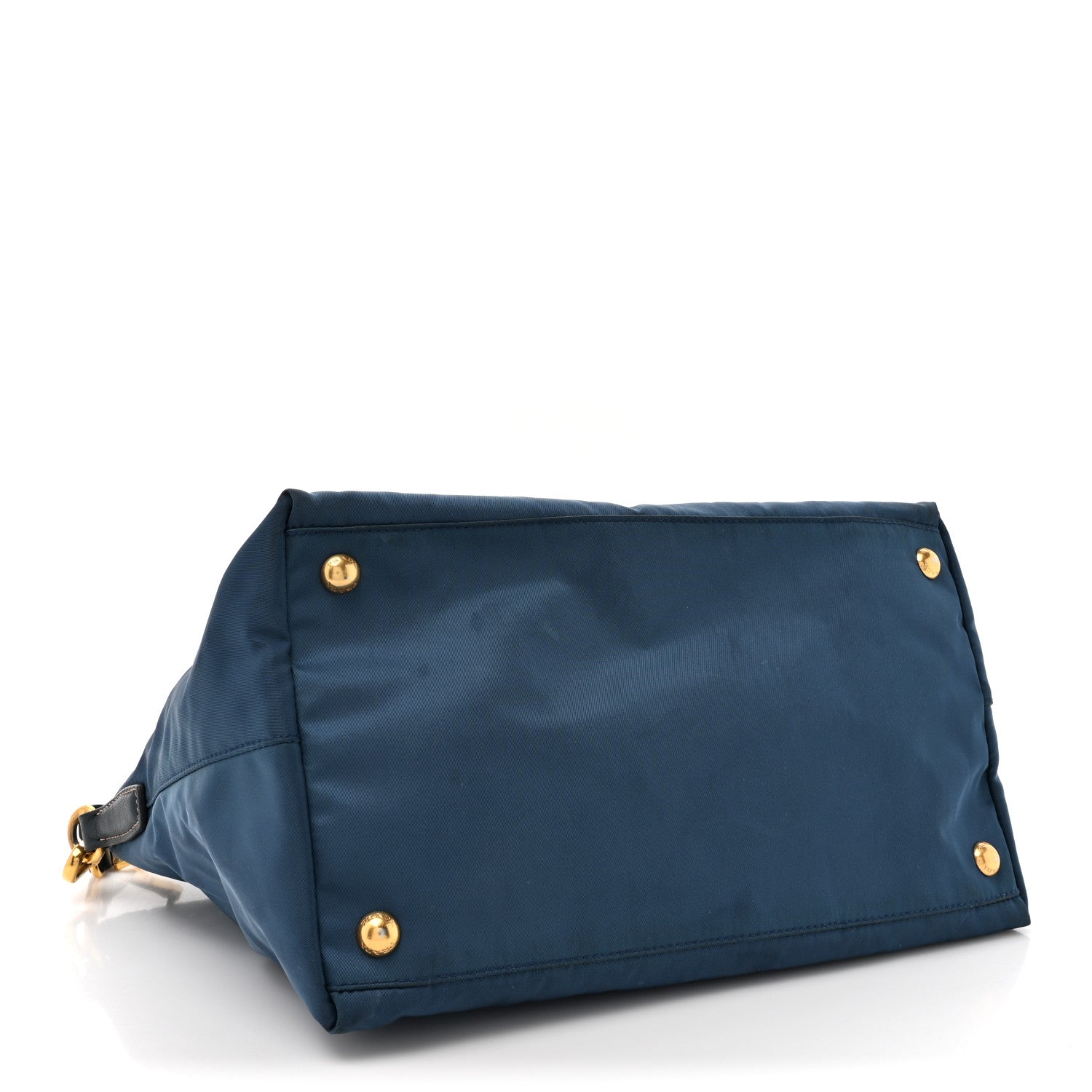 Prada Tessuto Nylon Saffiano Tote Cobalto 3 of 12