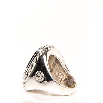 David Yurman Sterling Silver Diamond Rose Quartz 21mm Albion Statement Ring 58 8.25 3 of 7