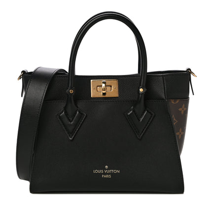 Louis Vuitton Calfskin Monogram On My Side PM Black 1 of 9