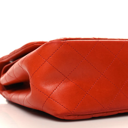 Chanel Lambskin Quilted Jumbo Double Flap Red 9 of 13