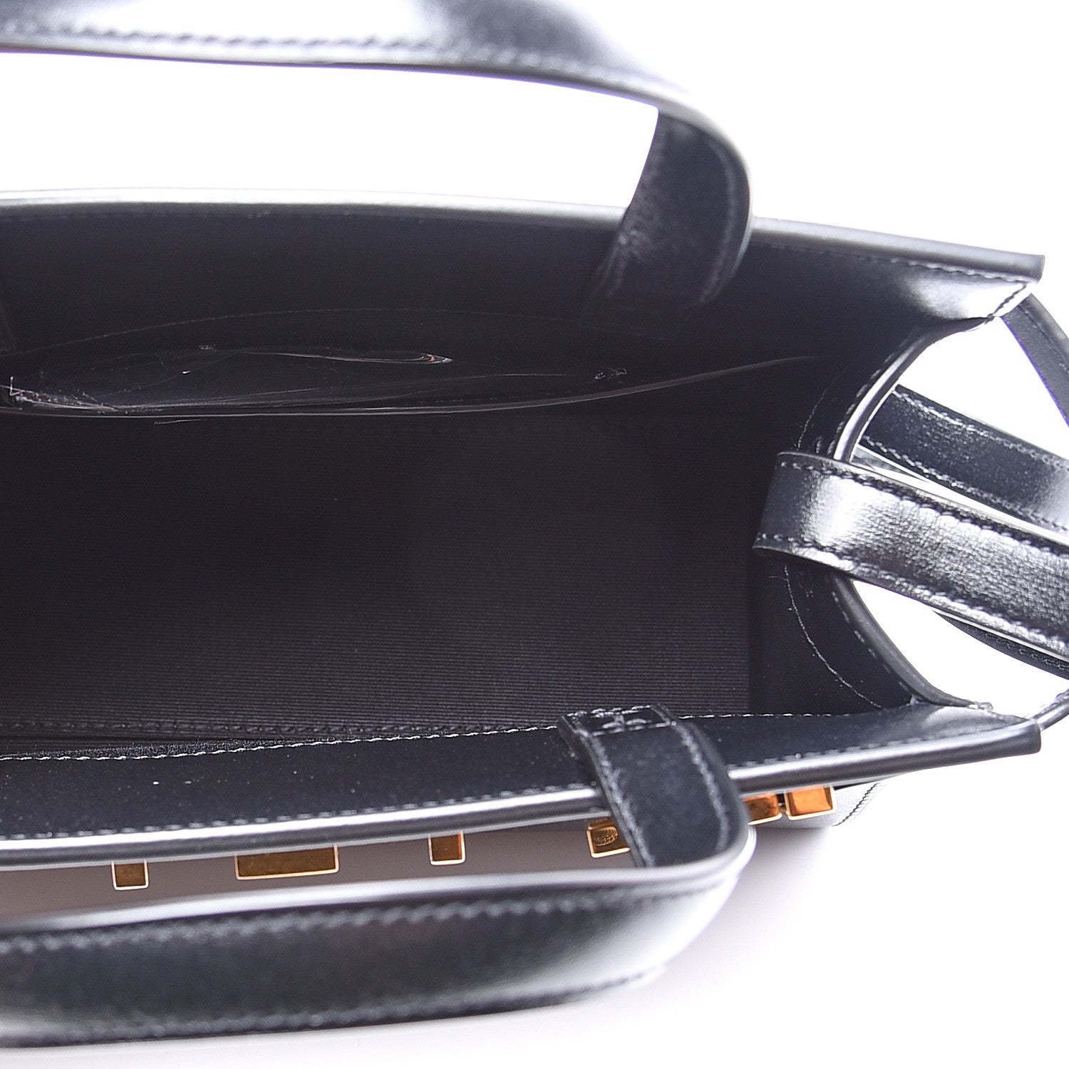 Saint Laurent Smooth Calfskin Manhattan Nano Shopper Tote Black 4 of 9