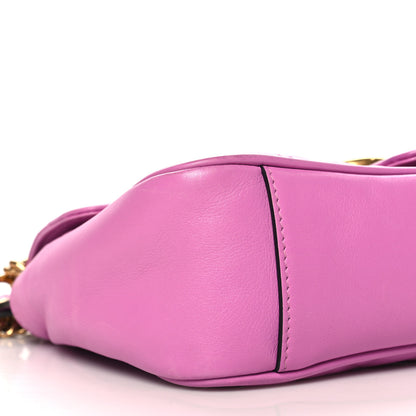 Gucci Calfskin Matelasse Small GG Marmont Shoulder Bag Candy Mousse 9 of 10