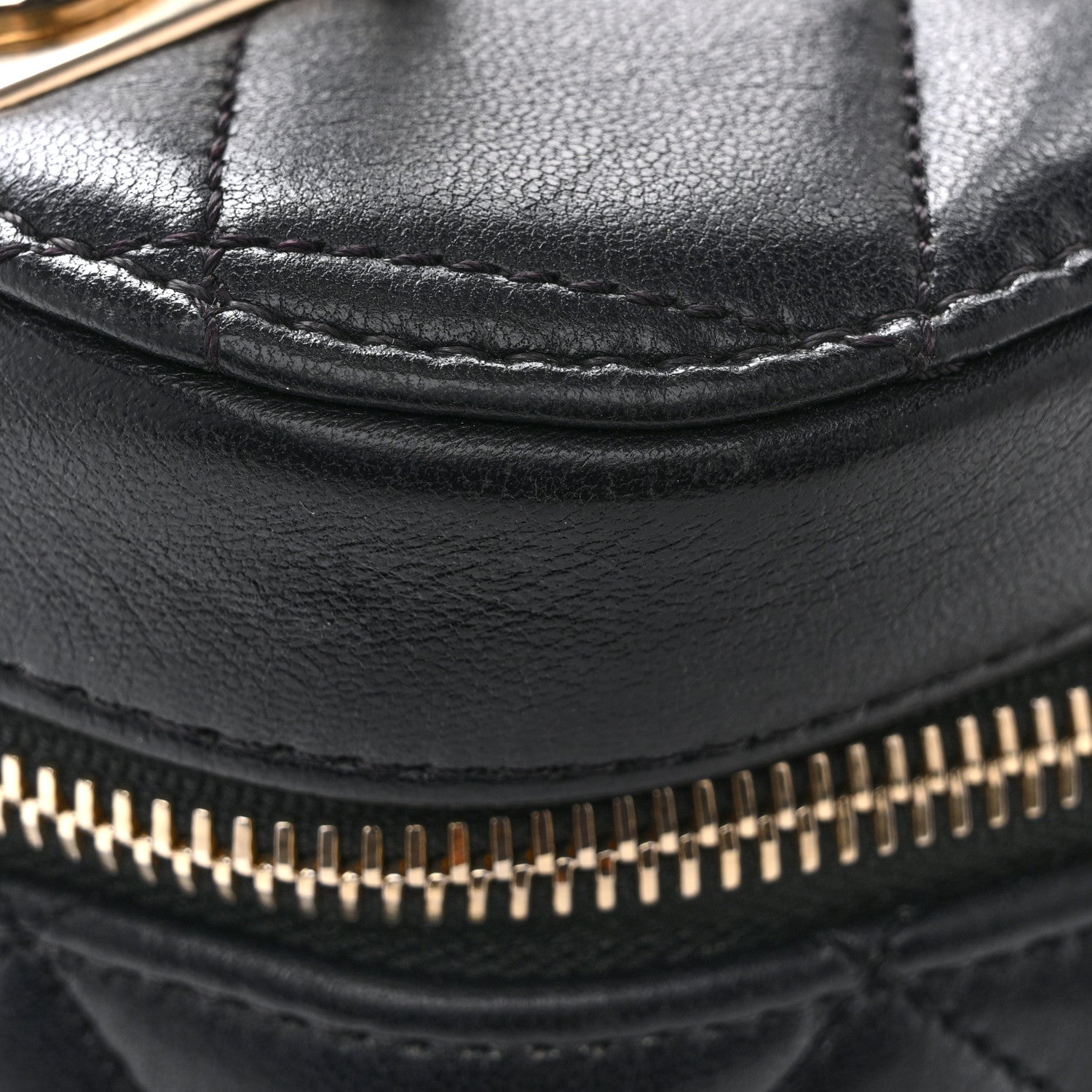 Chanel Lambskin Quilted Trendy Vanity Case Black 11 of 14