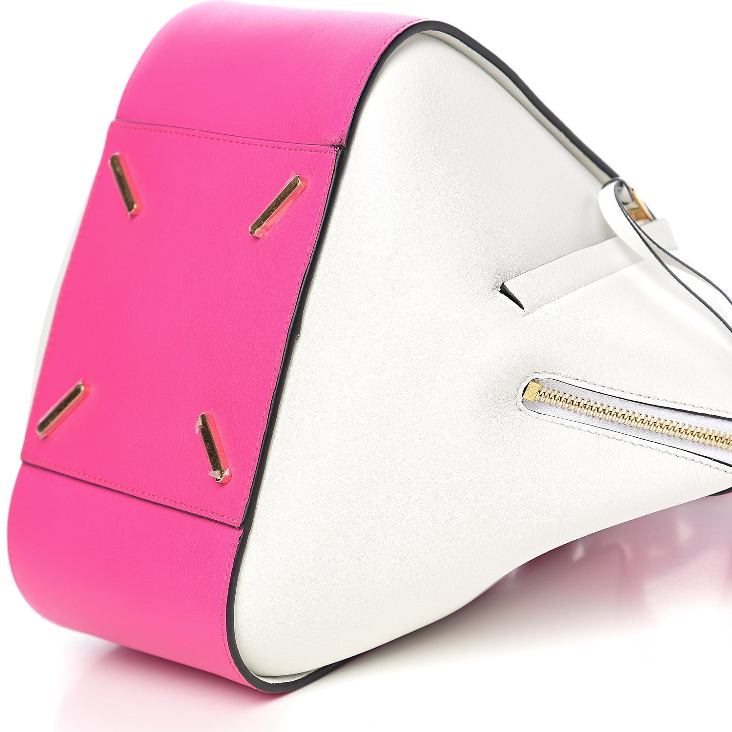 Loewe Calfskin Small Hammock Shoulder Bag Shocking Pink White 10 of 10