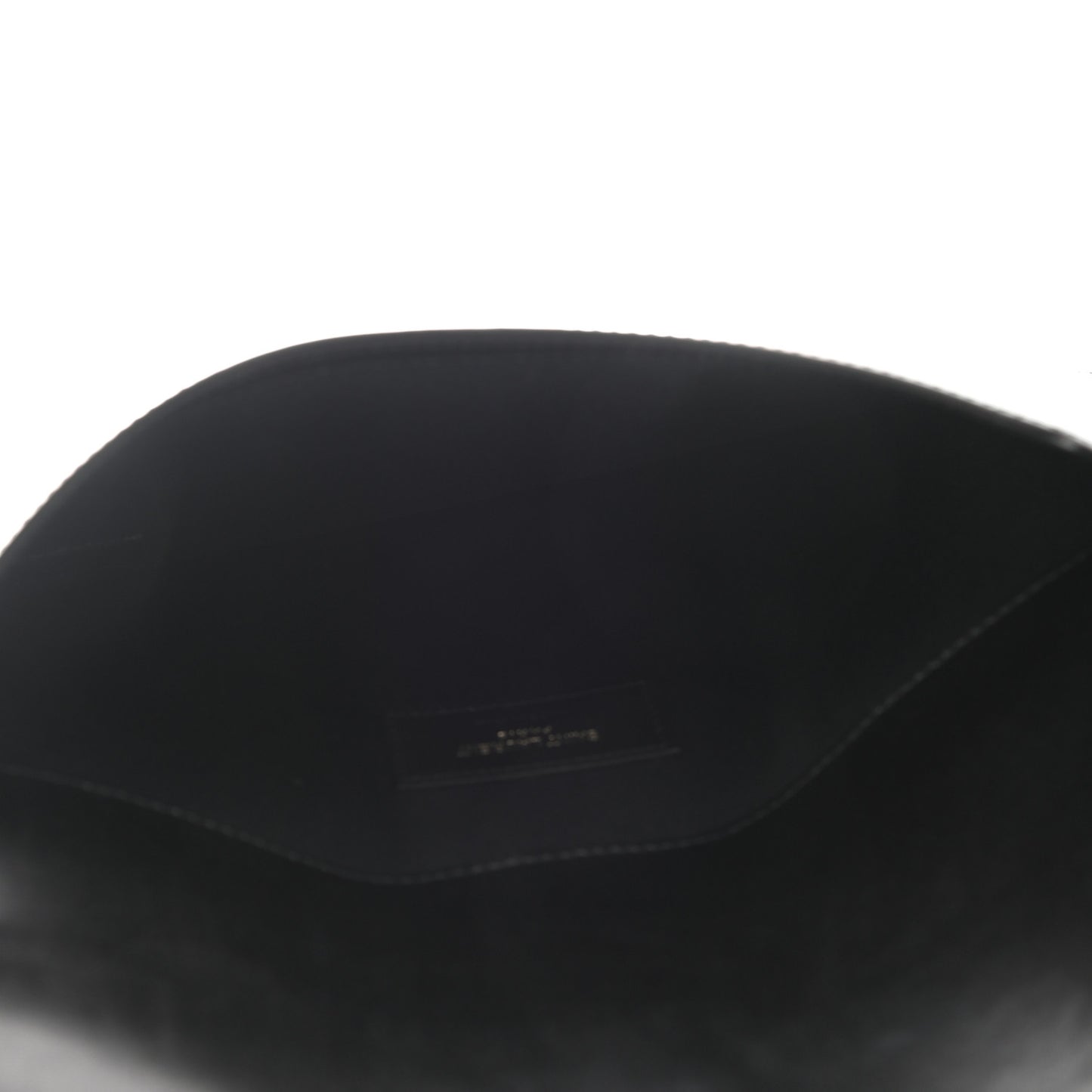 Smooth Shiny Calfskin Monogram Uptown Pouch Black