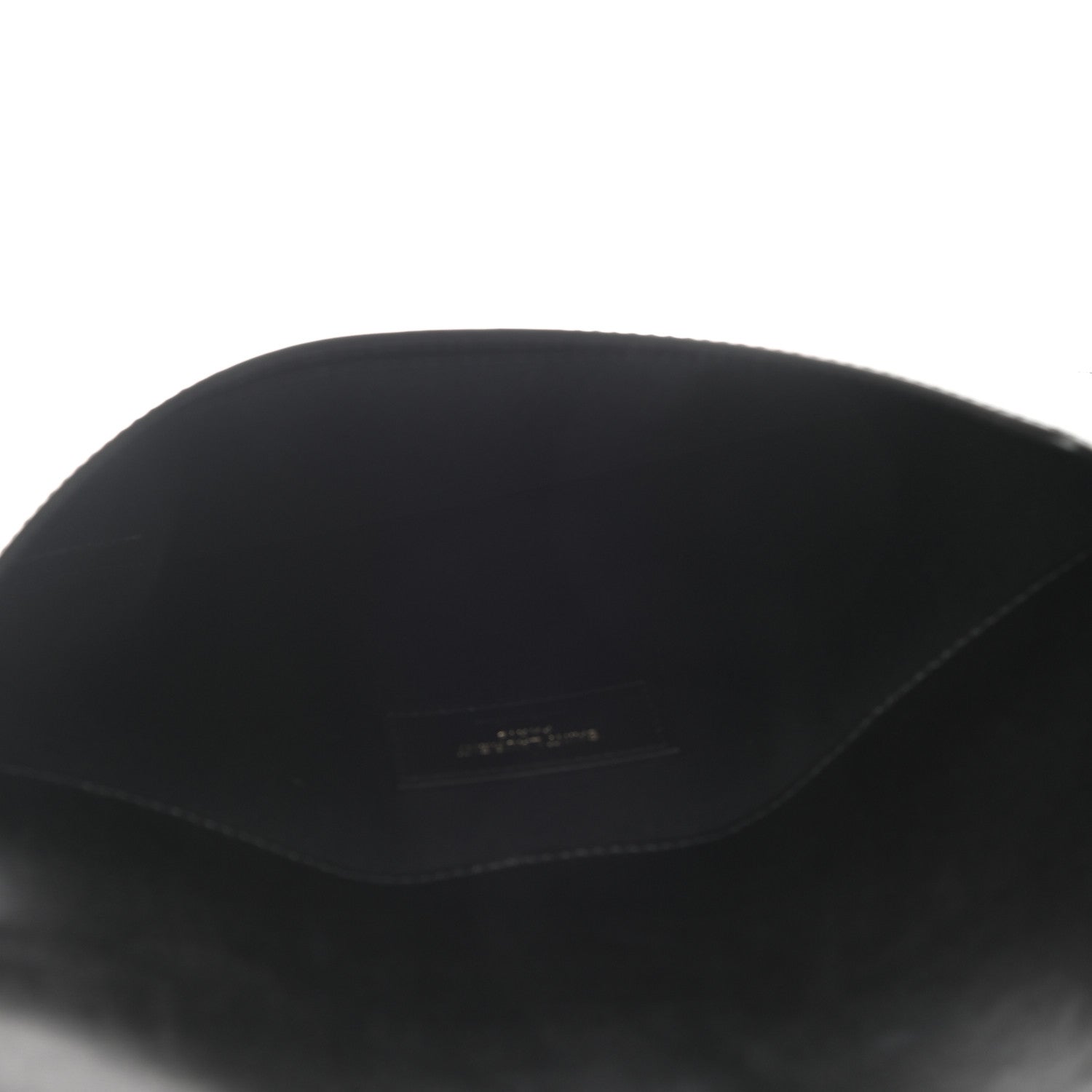 Saint Laurent Smooth Shiny Calfskin Monogram Uptown Pouch Black 5 of 7
