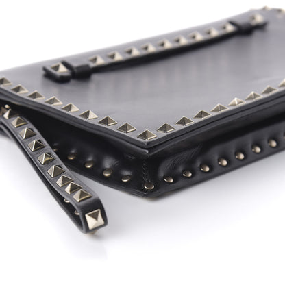 Valentino Garavani Nappa Rockstud Wristlet Clutch Black 6 of 9