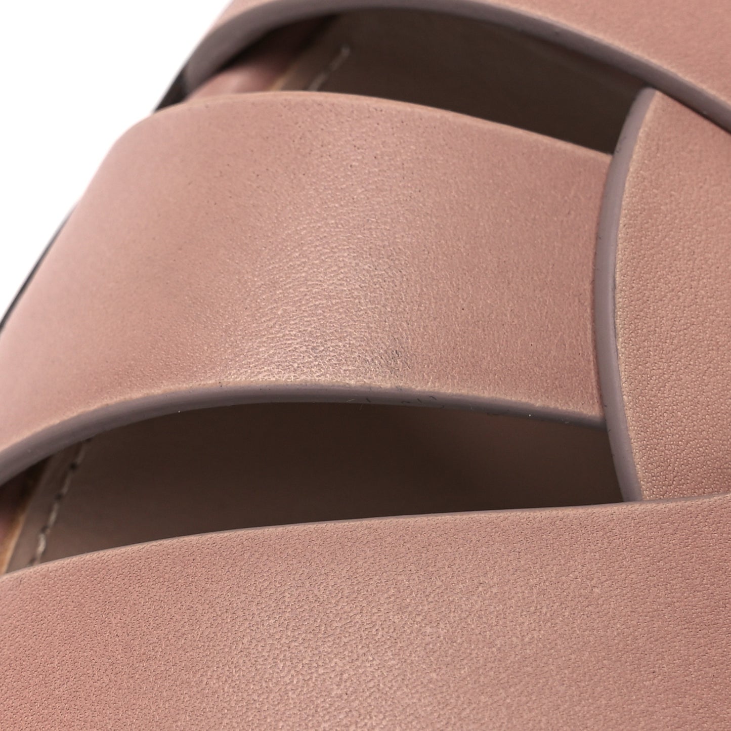 Calfskin Tribute 05 Slide Sandals 40.5 Nude