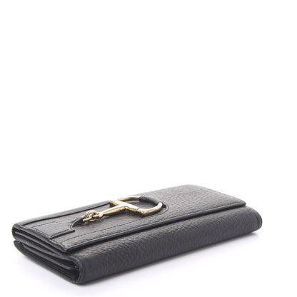 Gucci Grained Calfskin Hasler Continental Wallet Black 5 of 9