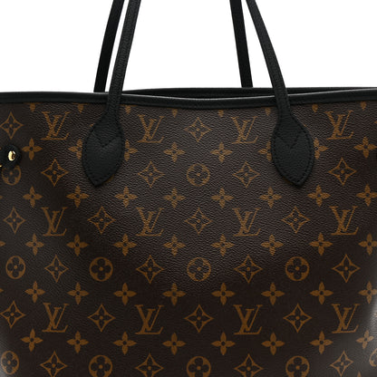 Louis Vuitton Monogram Calfskin Neo Neverfull Inside Out MM Black 8 of 11