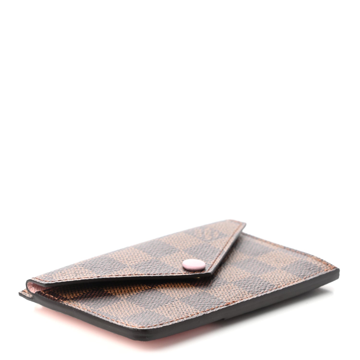 Louis Vuitton Damier Ebene Recto Verso Card Holder Rose Ballerine 4 of 6