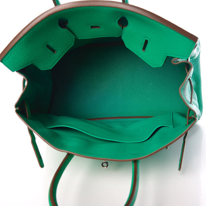 Hermes Taurillon Clemence Birkin 35 Menthe 5 of 7
