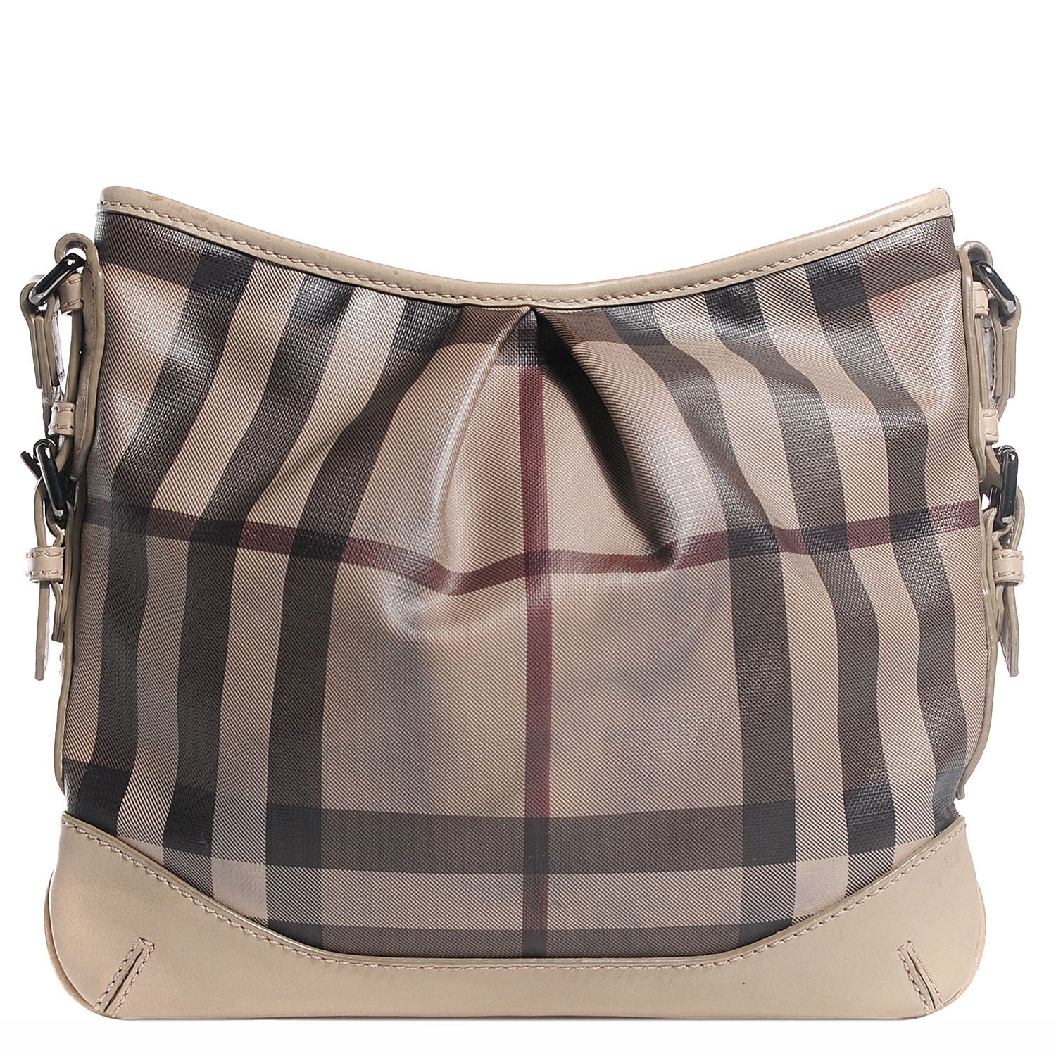 Burberry Smoked Check Hartham Shoulder Bag Trench 1 of 11
