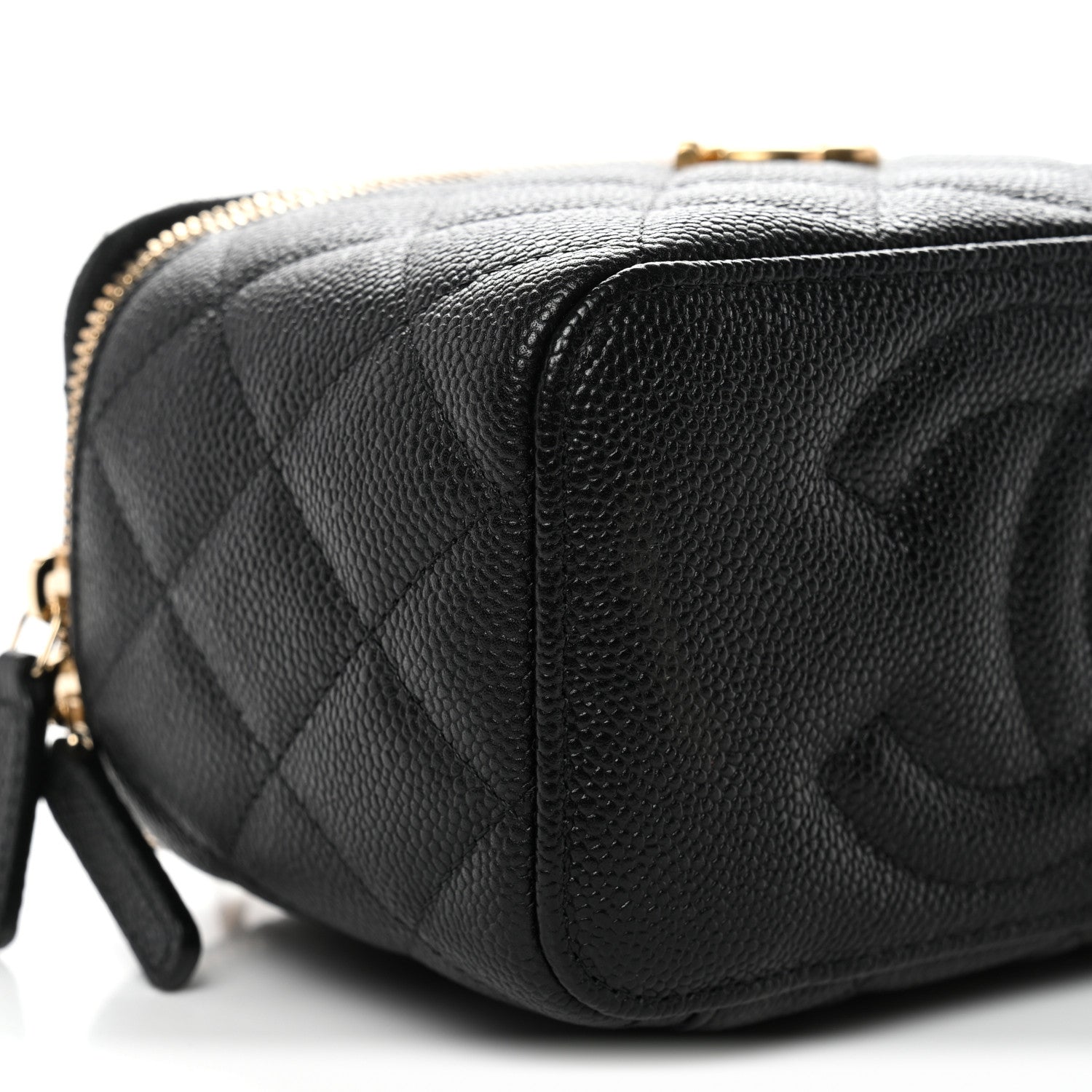 Chanel Caviar Quilted Sweetheart Vanity Case Black 10 of 12