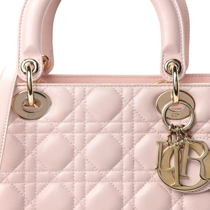Christian Dior Lambskin Cannage Medium Lady Dior Light Pink 12 of 12