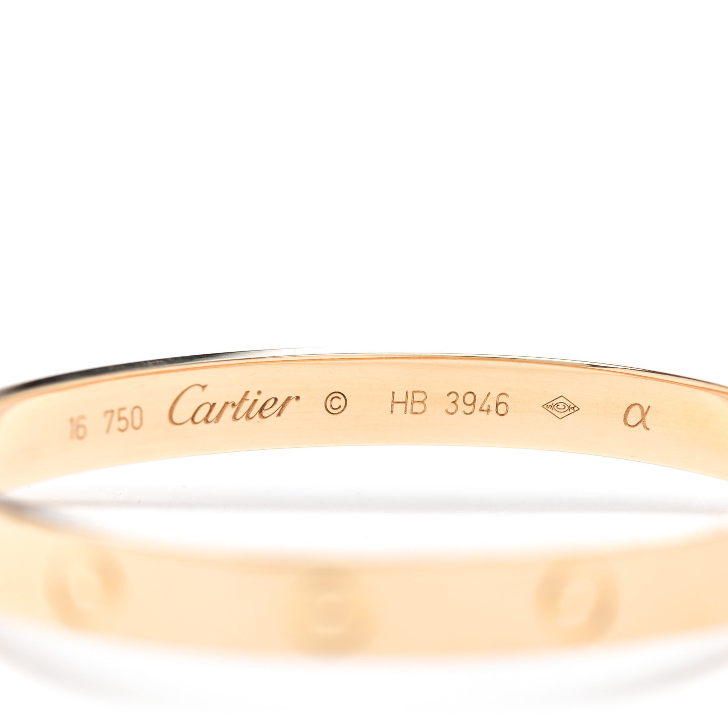 18K Yellow Gold LOVE Bracelet 16