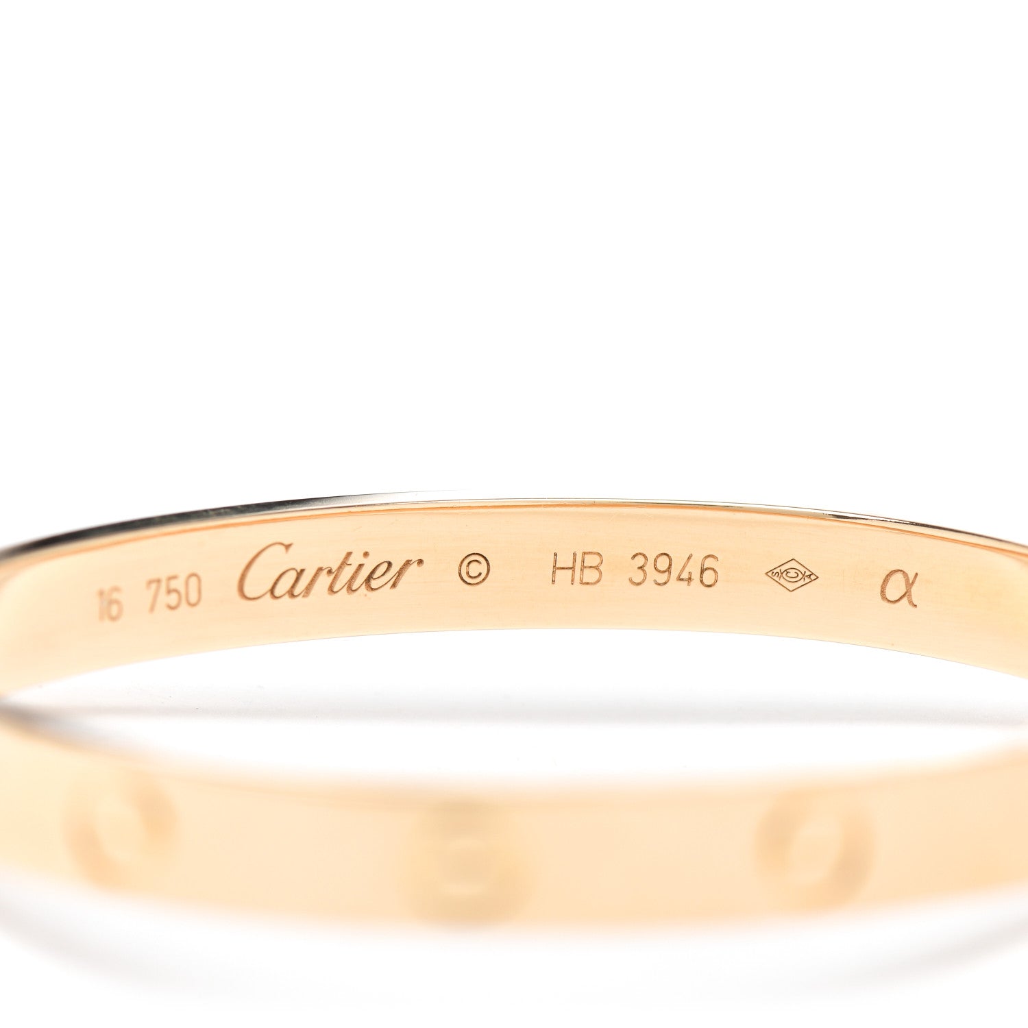 Cartier 18K Yellow Gold LOVE Bracelet 16 4 of 4