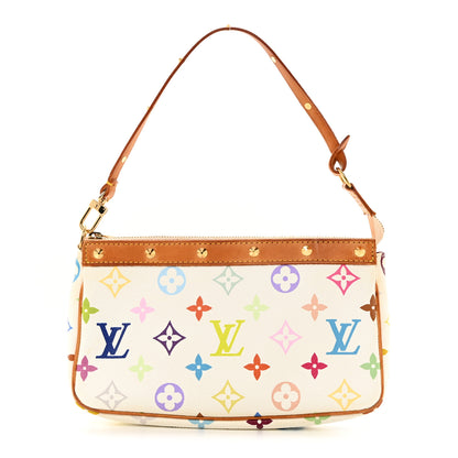 Louis Vuitton LOUIS VUITTON Monogram Multicolor Pochette Accessories White 1 of 10