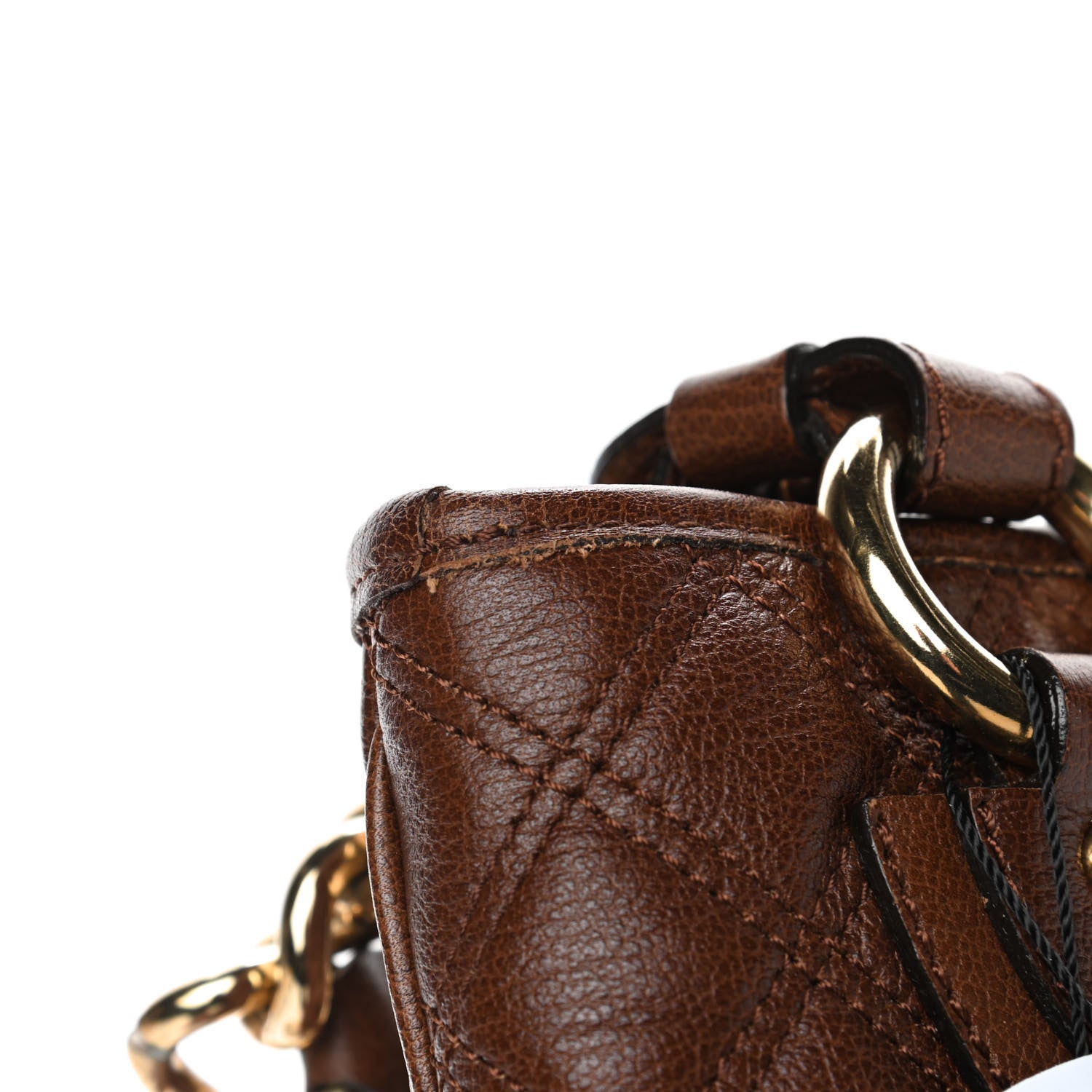 Marc Jacobs Calfskin Quilted Tote Brown 5 of 6