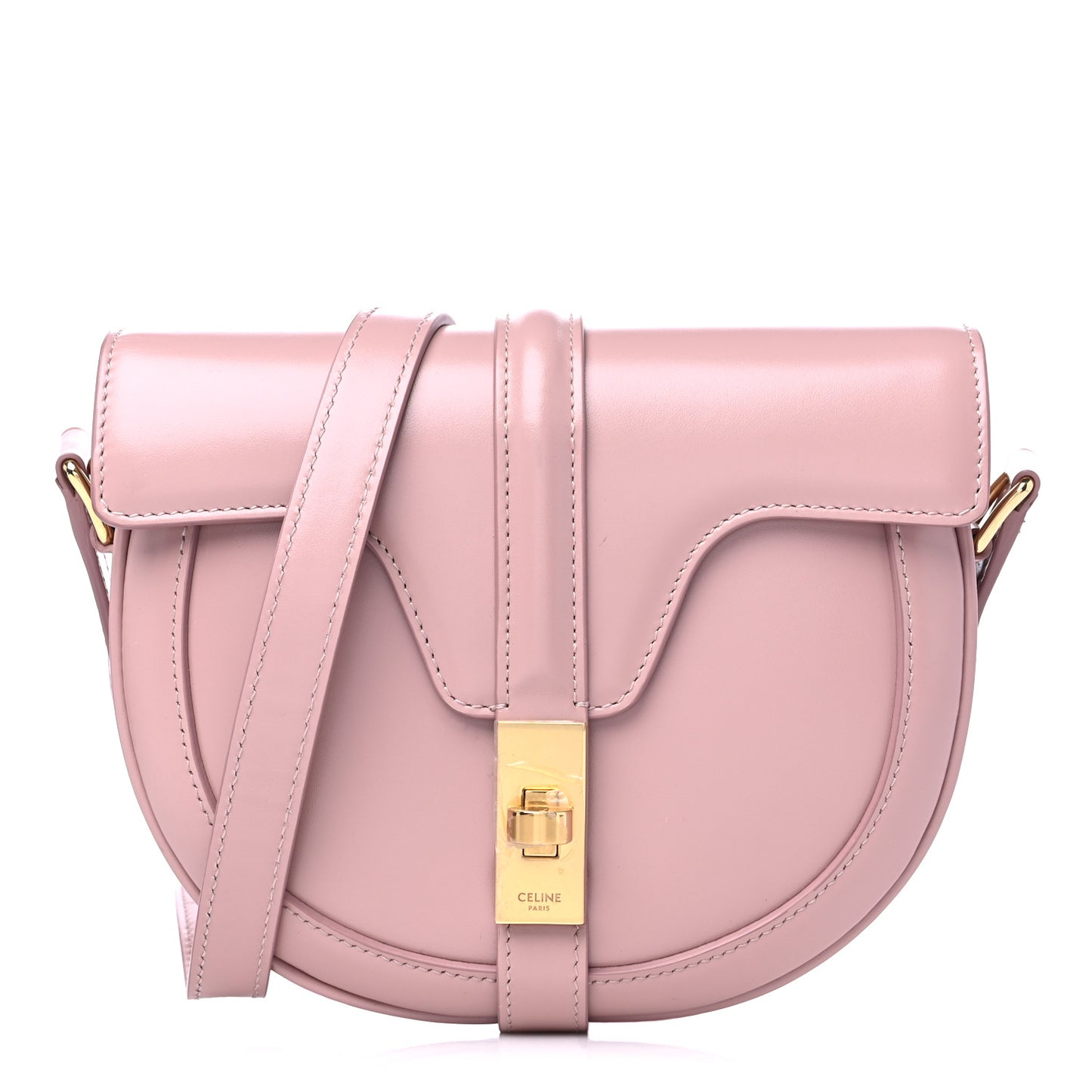 Satinated Calfskin Besace Small 16 Vintage Pink