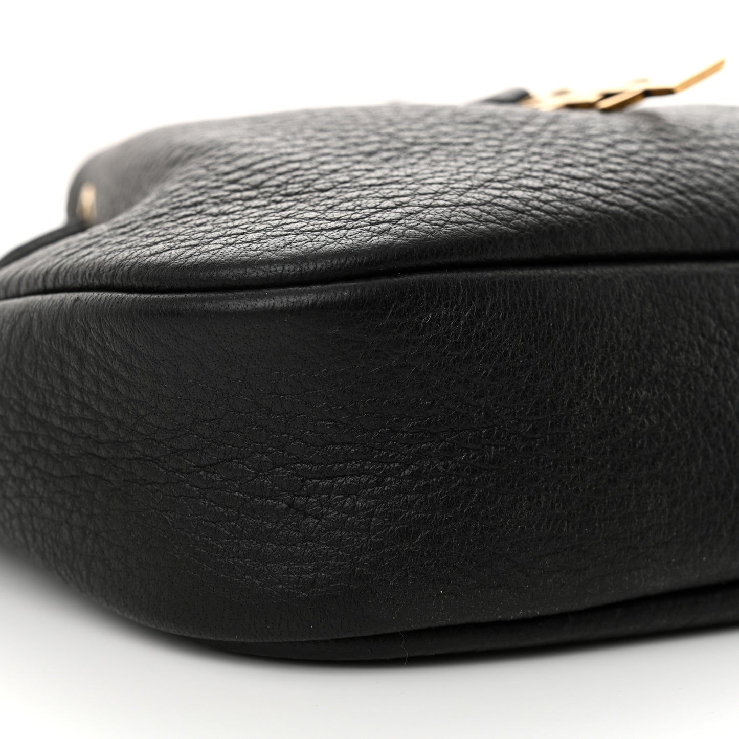 Grained Calfskin Paris VII Mini Flat Hobo Black
