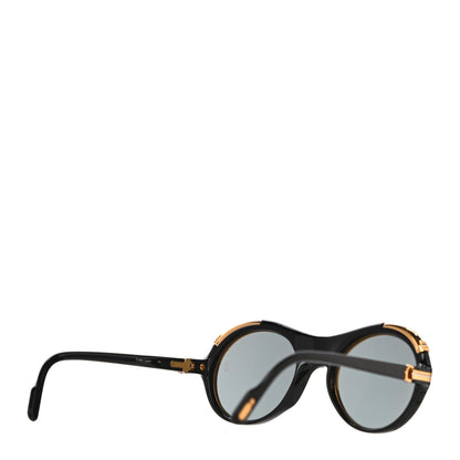 Cartier Vintage Diabolo Sunglasses 130 Black Gold 3 of 10