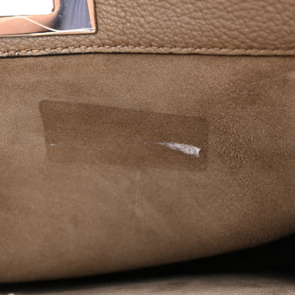 Fendi Cuoio Romano Elaphe Chamois Python Print Medium Peekaboo I SEE U Satchel Tartufo 10 of 10