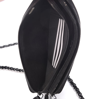 Chanel Lambskin Quilted Small Boy Clutch With Chain So Black 7 of 14