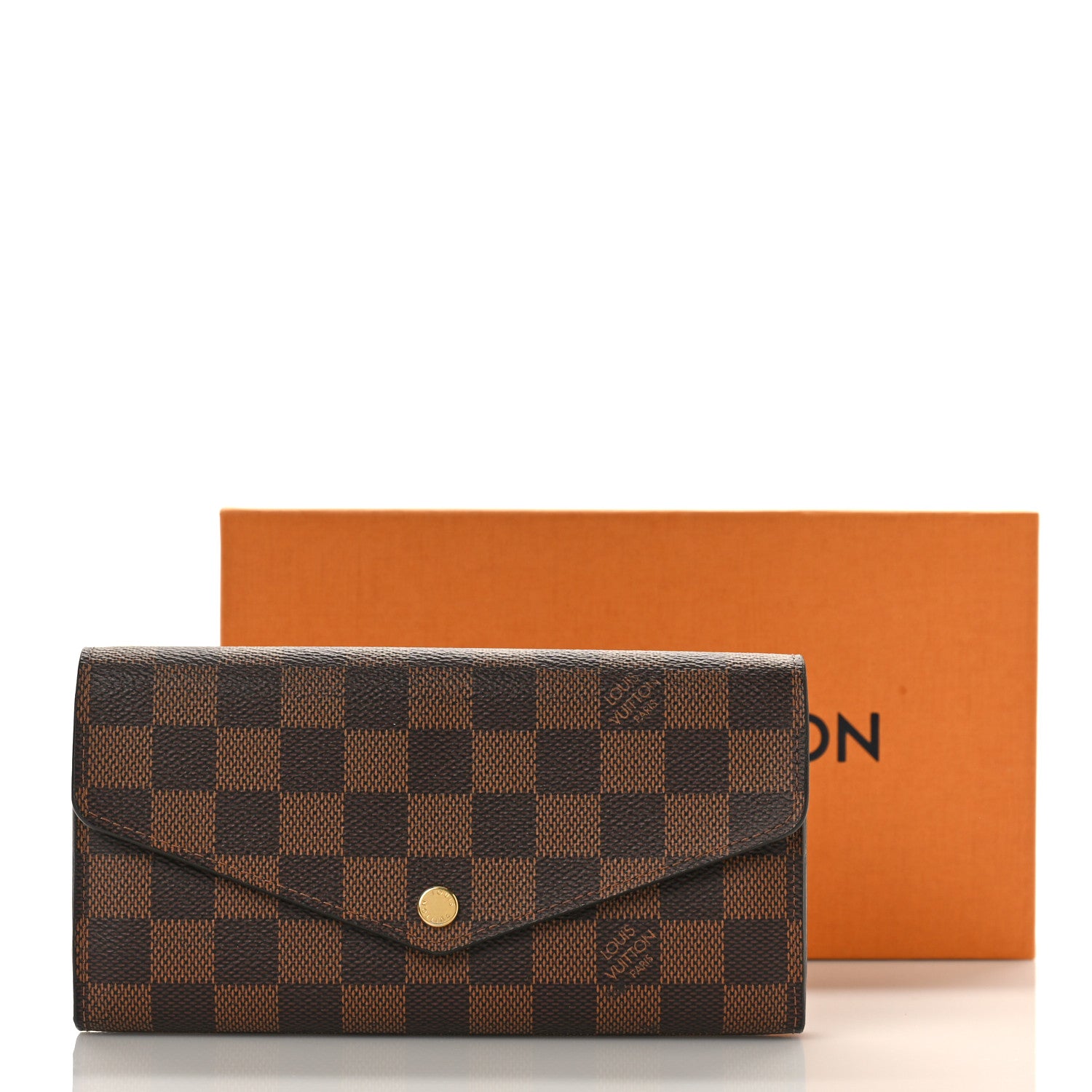 Louis Vuitton Damier Ebene Sarah Wallet NM 9 of 9