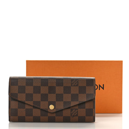 Louis Vuitton Damier Ebene Sarah Wallet NM 9 of 9